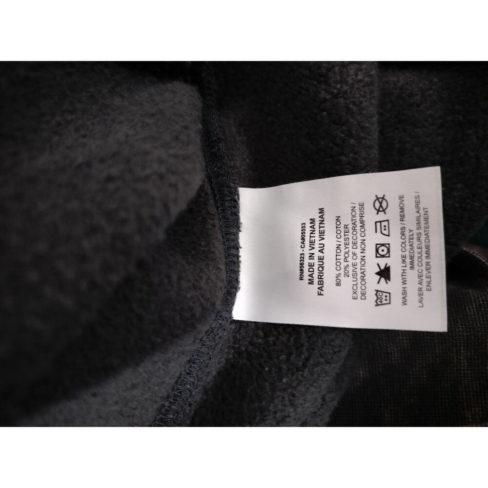 M1138) Nike Sportswear Club Graphic XXL Fleece Crewneck Sweatshirt Anthracite - Picture 8 of 10